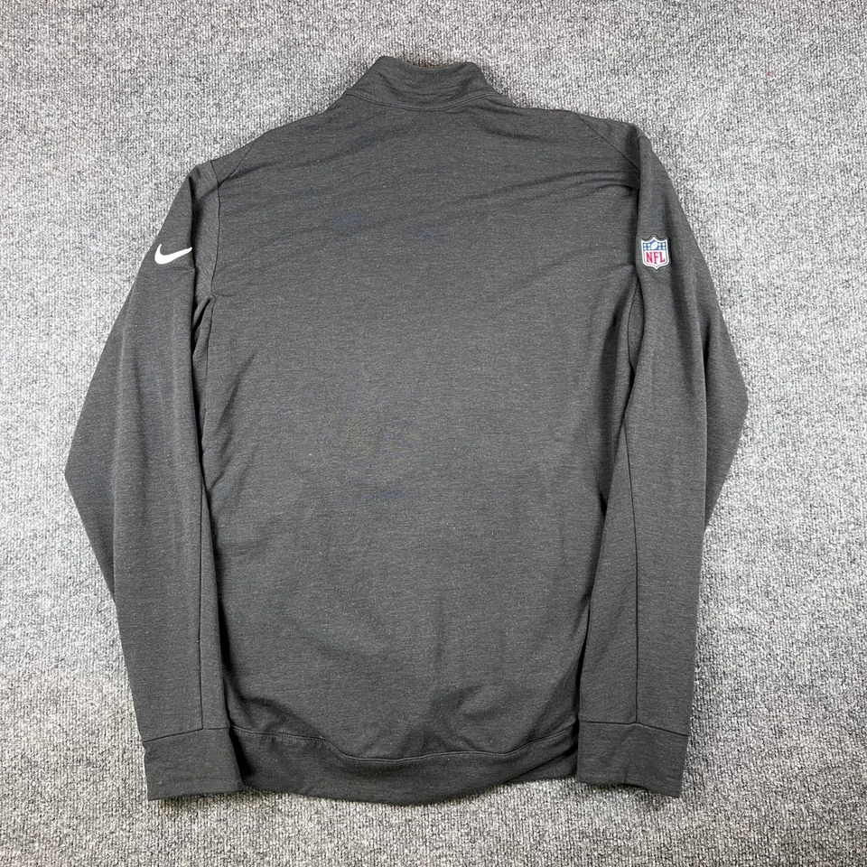 Chaqueta Nike Philadelphia Eagles Para Hombre L Gris Cremallera Completa Dri-Fit Elastizada NFL Foto 2 de 4