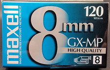 Maxell 8mm GX-MP 120 Min. New Camcorder Tape High Quality Video NEW SEALED
