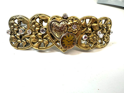 Vintage Barrette Hair Romantic Clock watch Face Steampunk