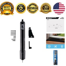 V2012BL Heavy Duty Tap-N-Go Pneumatic Door Closer Black