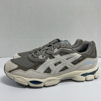 Asics Gel NYC Steeple Grey Cream 1203A372 020 Size 9.5 White Mesh Runner Sneaker