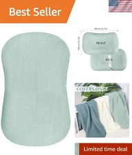 Muslin Baby Lounger Cover, 100 Cotton Durable Newborn Lounger Cover, Soft an...