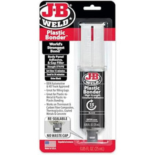 JB Weld Plastic Weld Quick Setting Epoxy Syringe Bonder Repair Glue Black