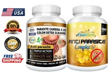 Antiparasitic - ANTI PARASITE COMPLEX  detox cleanse kit Helps Intestinal Health