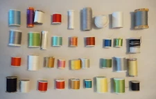 36 Spools of Thread - Various Colors and Types