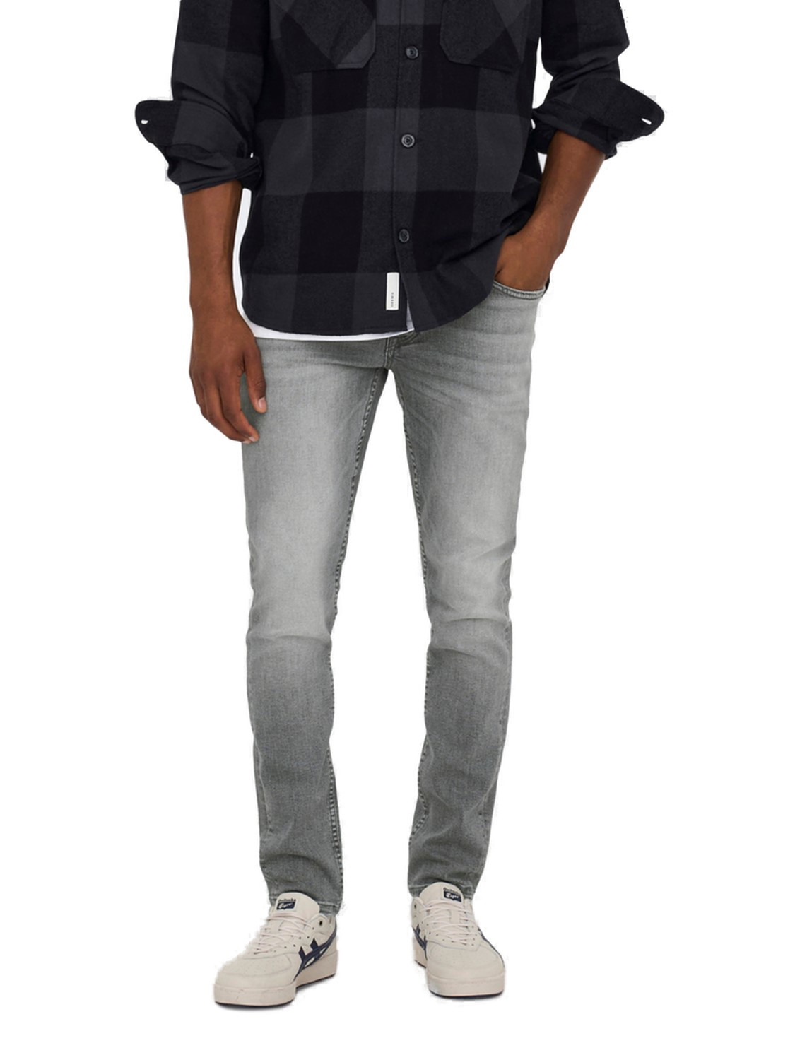 Джинсы Only - Sons Herren ONSLOOM SLIM GREY 3227 - Приталенный крой - Серо-серый деним 10990₽