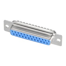D-sub Connector DB25 Female Socket 25-pin 2-row Port Terminal Breakout Blue 1pc
