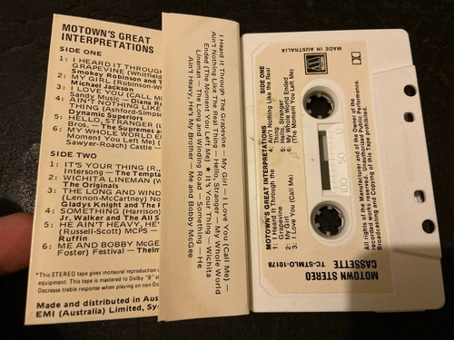 Motown's Great Interpretations cassette Album HTF retro RNB SOUL black music - Picture 2 of 2