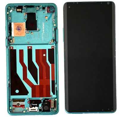 100% Original OnePlus 8 Display AMOLED Bildschirm LCD Komplett &Rahmen Grün