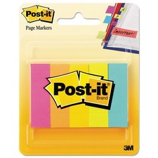 MMM6705AN, Lot Of 3 Packs, Postit Page Markers, Assorted Bright Neon Colors