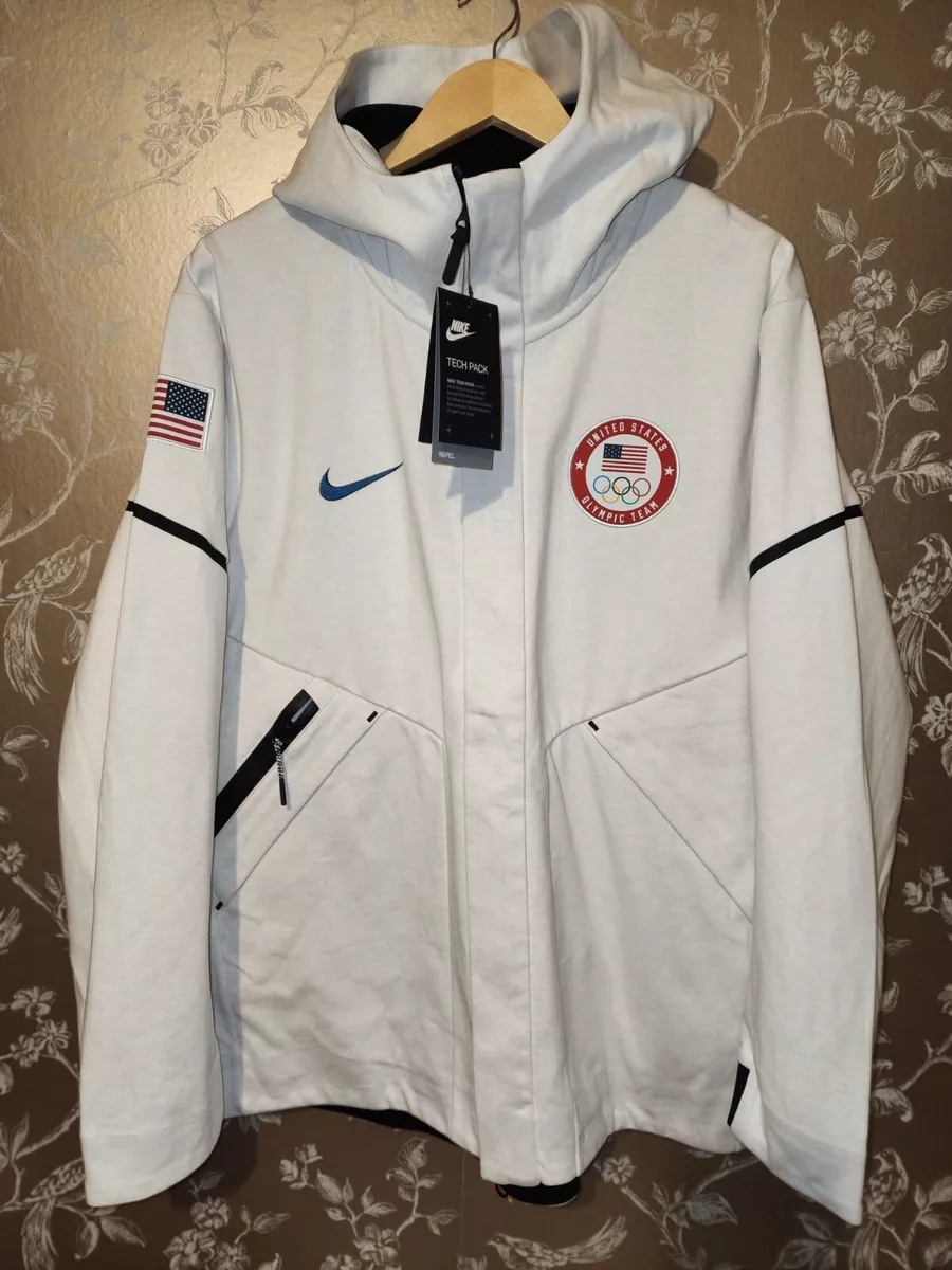 Nike OLYMPIC Team USA Tech Fleece Windrunner Hoodie Jacket Size L