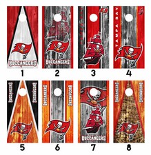 Tampa Bay Buccaneers Cornhole Wrap Skin Decal Vinyl Sticker MANY DESIGNS SK30