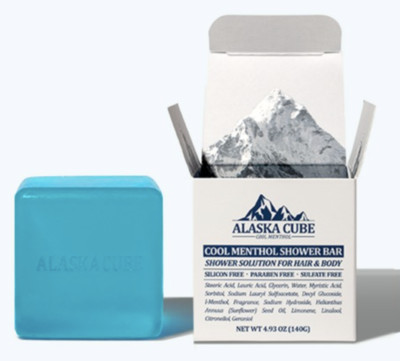 [Alaska Cube] ALL IN ONE ! Cool Menthol Perfume Shower Bar (3ea), Free Shipping