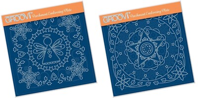 Clarity Stamps Groovi-Platte „Tina‘s Kleine Henna-Ecken“ – Quadratisch, 104x104 Mm