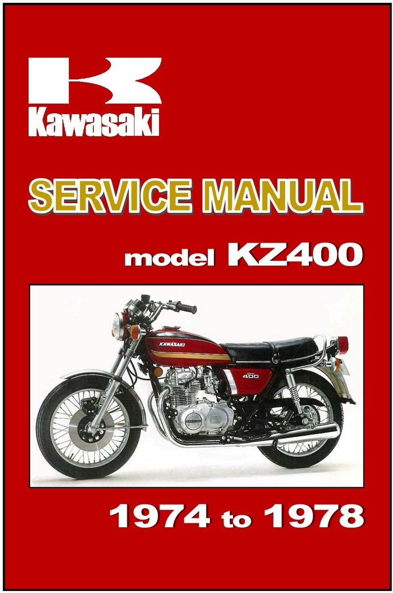 KAWASAKI Workshop Manual KZ400 Z400 1974 1975 1976 1977 & 1978
