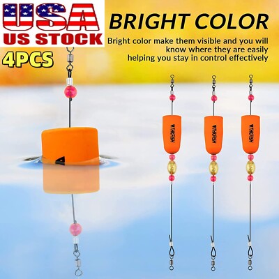 THKFISH Fishing Floats Bobbers Fishing Popping Cork Trout Float Rig Weighted Pop