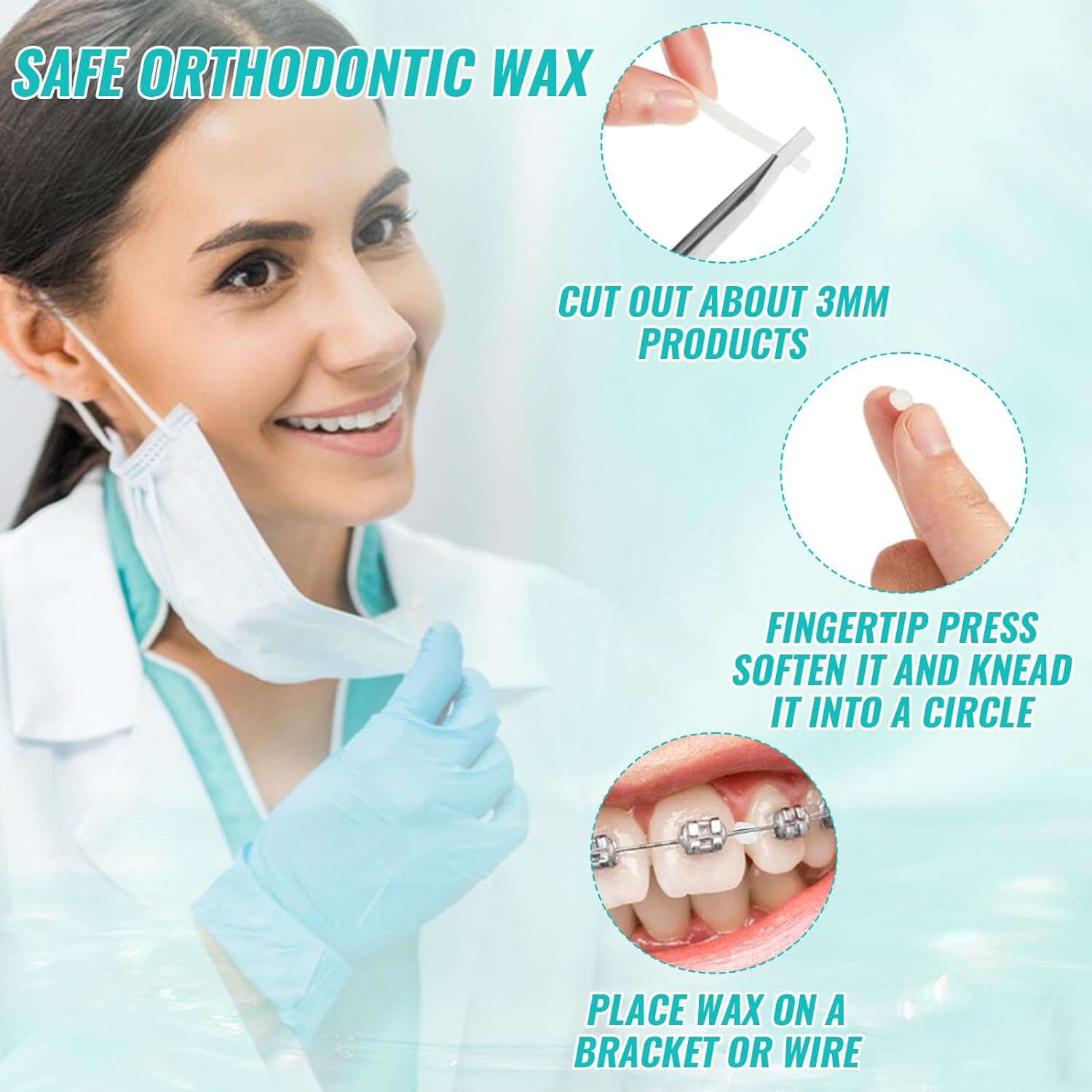 10X Dental Ortho Relief Wax Mint Scents Fit Brackets Brace Gum Irritation OR eBay