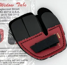 Black Widow Leather Split Finger Shooting Tab-250