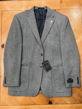Made In USA 40R 99% Cashmere & 1% Silk - Sportcoat, Jos Bank Blazer Grey