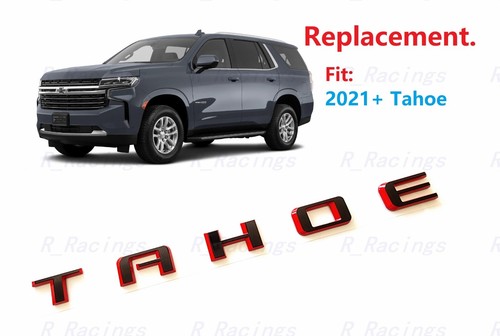 Gloss Black RST Tailgate Emblem For 2019-2023 Chevy Tahoe & Suburban - OEM Style