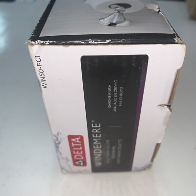 Portarrollos De Papel Higiénico Delta Windemere WIN50-PC1 - Acabado Cromado, Tradicional Y Metálico