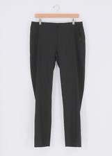 ELIE TAHARI Black Linen Blend Tapered Pants Size 10