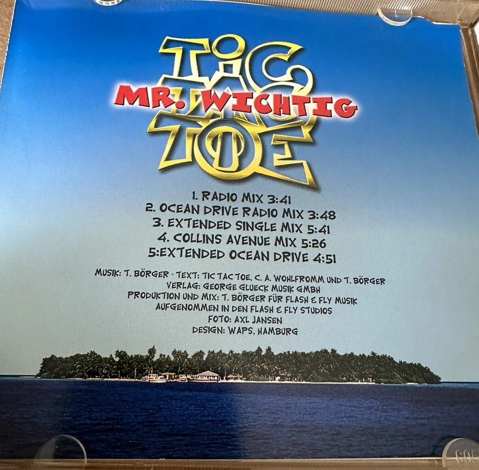 Tic Tac Toe - Mr. Wichtig Single von 1997, Radio, Disco, Dancen, Musik, Auto Sun - Bild 3 von 3