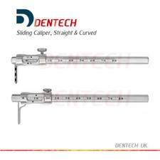 Sliding Gauge Krekeler Calliper Curved Dental Implant Surgical Tool 0-80 mm CE