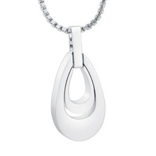 Stainless Steel Cremation Jewelry For Ashes Memorial Pendant Urn Necklace Women