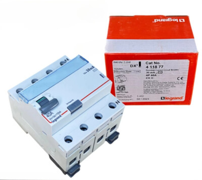 1PCS NEW FOR Legrand DX3 40A 4P 30mA Leakage Protection Circuit Breaker 411877