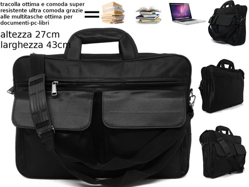 PORTADOCUMENTI Borsa LAPTOP Computer Tracolla Uomo PORTA PC PORTATILE  VALIGETTA | eBay