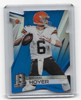 2014 panini spectra prizms blue die cut /25 brain hoyer 32