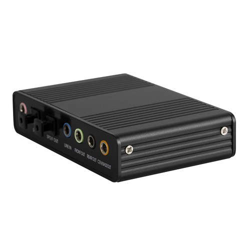 Externe USB Soundkarte 5.1 Audio Glasfaser Digital 1,5m Toslink SPDIF Kabel - Bild 7 von 12