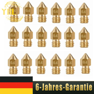 30X MK8 Ender 3 Düsen 0,4 mm 3D Drucker Messingdüsen für Makerbot Creality CR-10