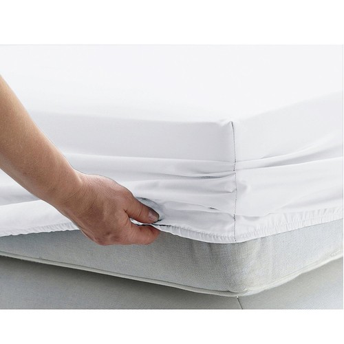 1000 TC OR 1200 TC 100% Cotton Solid 1 PC Fitted Sheet Deep Pocket AU King - Picture 23 of 109