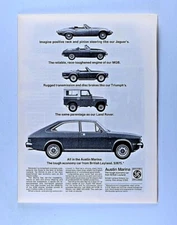1974 Austin Marina Land Rover Jaguar-MG-Triumph Vintage Original Print Ad