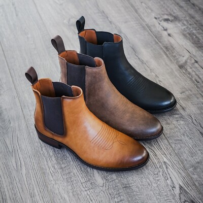 Ferro Aldo ARLO Mens Casual High-Top Western Chelsea Boots