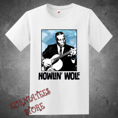 Howlin' Wolf Men's White Size S to 5XL