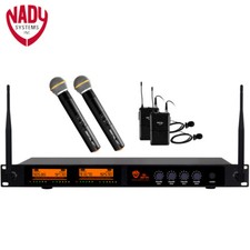 Nady Dw-44 Htlt Quad Digital Wireless Microphone System W/ 2 Mics + 2 Lapels