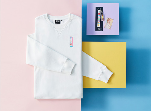 BTS X FILA Dynamite Collection JIN Sweatshirt + Photocard + Strap Keyring