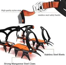 Ice Cleats for Boots and Shoes, Ice Snow Walk Traction, Unisex SZ XL