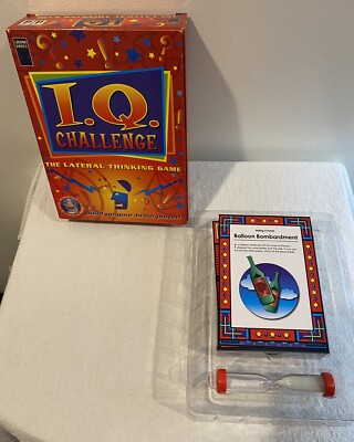 I.Q. CHALLENGE The Lateral Thinking Game by Lagoon Games 2003 Pre-Owned