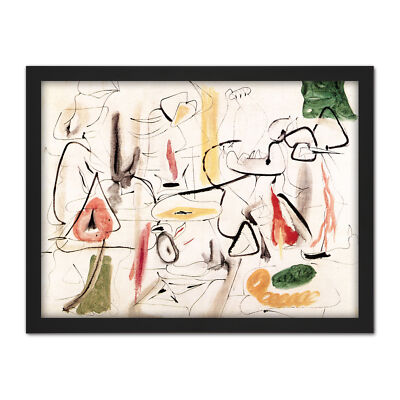 Gorky They Will Take My Island Abstract Painting Large Framed Art Print