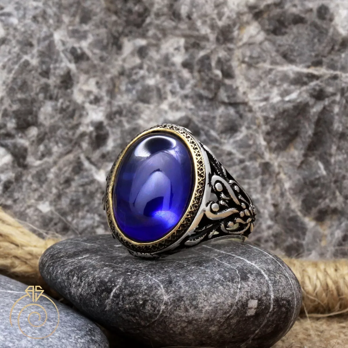 Mens sapphire jewelry clearance