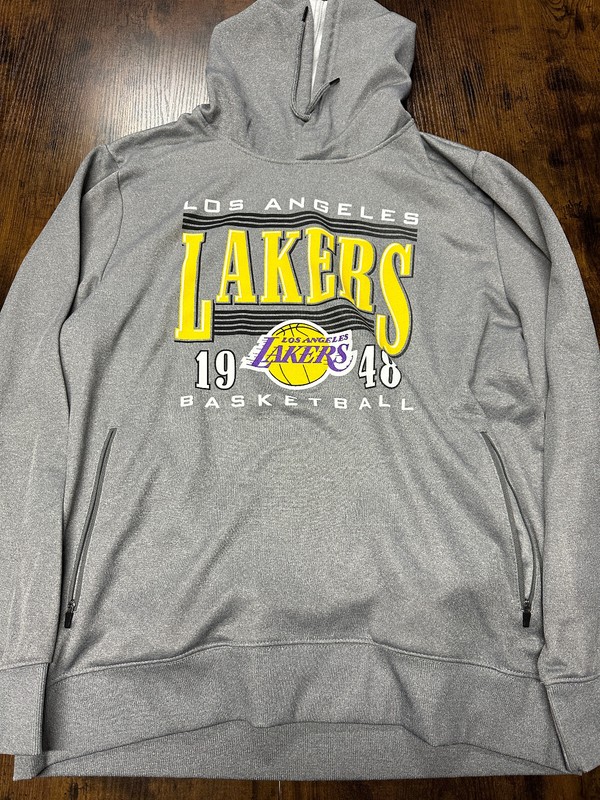 LA Lakers nba est 1948 pullover hoodie XL sweatshirt gray Los Angeles
