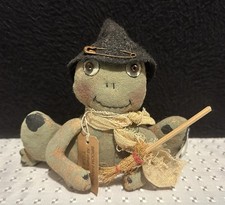 Rare & Vintage Pearson’s Simply Primitives Folk Art Dolls Toad Witch W/Tag