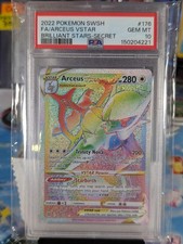 Arceus RAINBOW VSTAR SECRET RARE PSA10 Pokemon Mint Card Brilliant Stars 176/172 on eBay