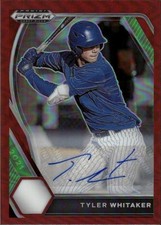 2021 Panini Prizm Draft Picks #PDP87 Tyler Whitaker Base AUTO Red Prizm #/50