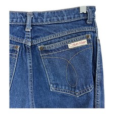 VTG 80s Calvin Klein Jeans Womens Sz 27 X 30 High Rise Mom Denim Sz 12 HEMMED
