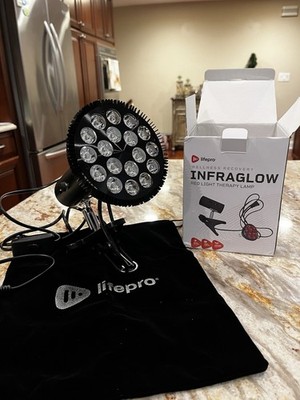 LifePro InfraGlow Red & Infrared Light Therapy Lamp -Pain Relief & Skin recovery